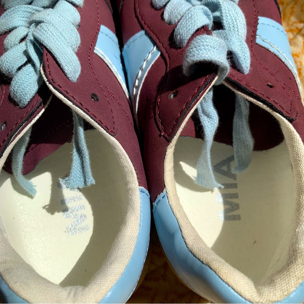 MIA Archie Sneaker Burgundy & Light Blue Casual Everyday Shoes Sneakers size 6 - Picture 7 of 7
